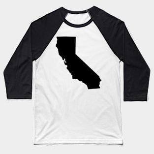 California map in black Baseball T-Shirt